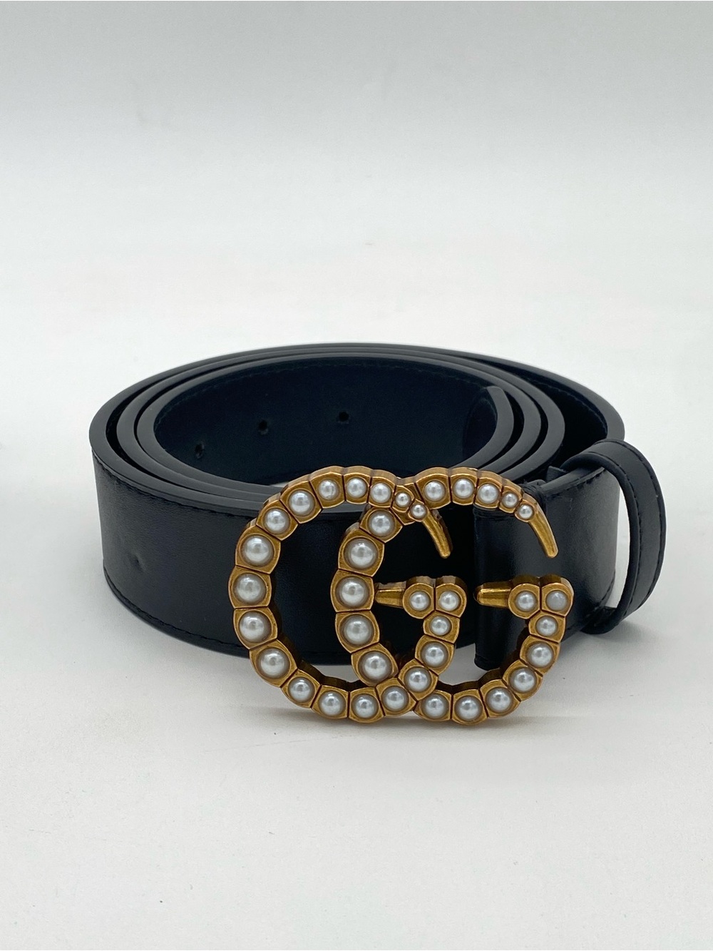 Gucci Pearl GG Leather Belt- 110CM/XL - Picture 5 of 16